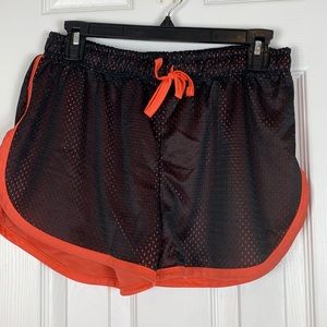 Zone Pro coral/black mesh shorts size Lg.